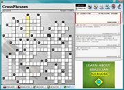 Playing crosswords generated by Kurupira.