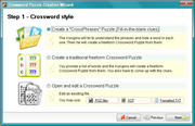 Create crossword puzzles with a few clicks and little effort